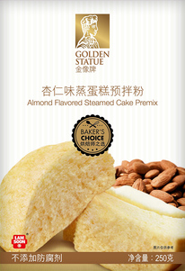 Almond steamed cake