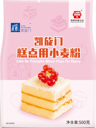 凯旋门糕点用小麦粉500g四边封正面
