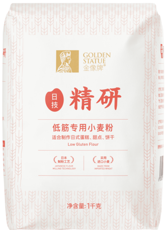 1kg 金像日式低筋专用小麦粉 正面 min