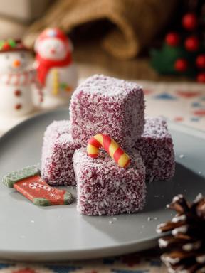 Japanese sweet potato and almond cake日本紫薯杏仁蒸蛋糕